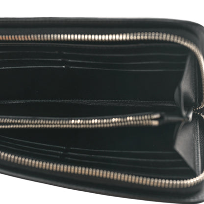 Christian Dior Calfskin Paradise Diorissimo Voyageur Wallet Black 5 of 8