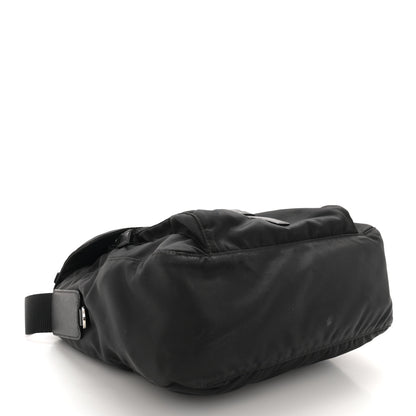 Prada Re-Nylon Vela Saffiano Pocket Single Buckle Messenger Shoulder Bag Black 4 of 13