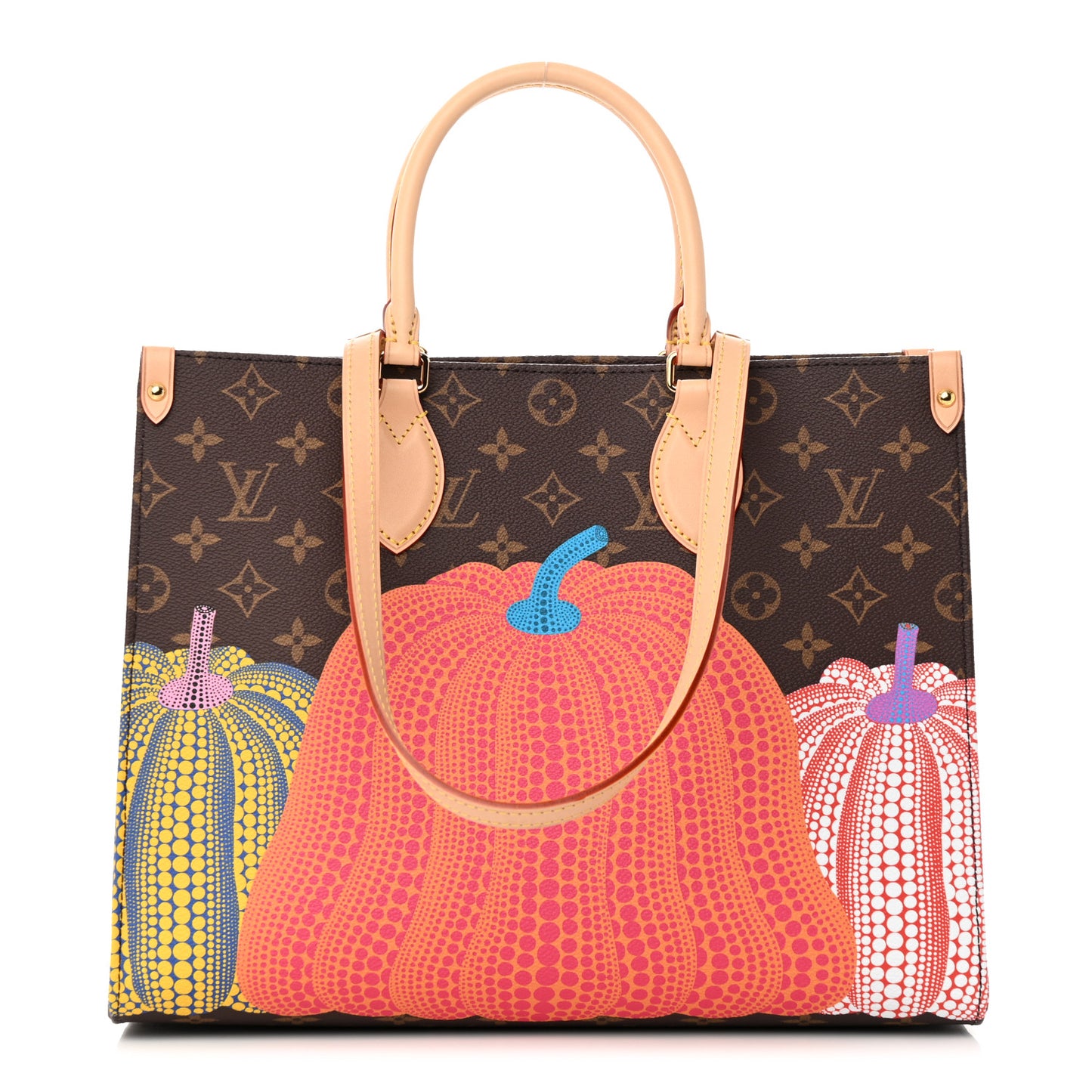 LV X YK Monogram Pumpkin Onthego MM Multicolor