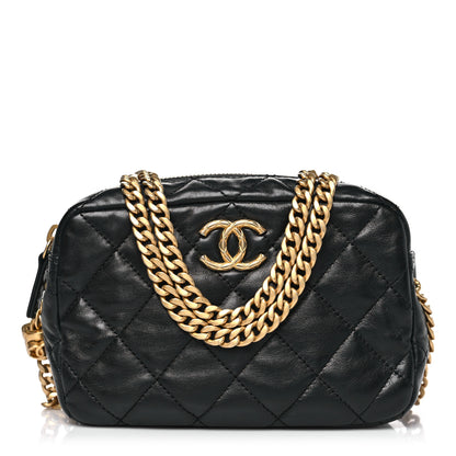 Chanel Lambskin Quilted Mini Pillow Crush Camera Case Black 1 of 10