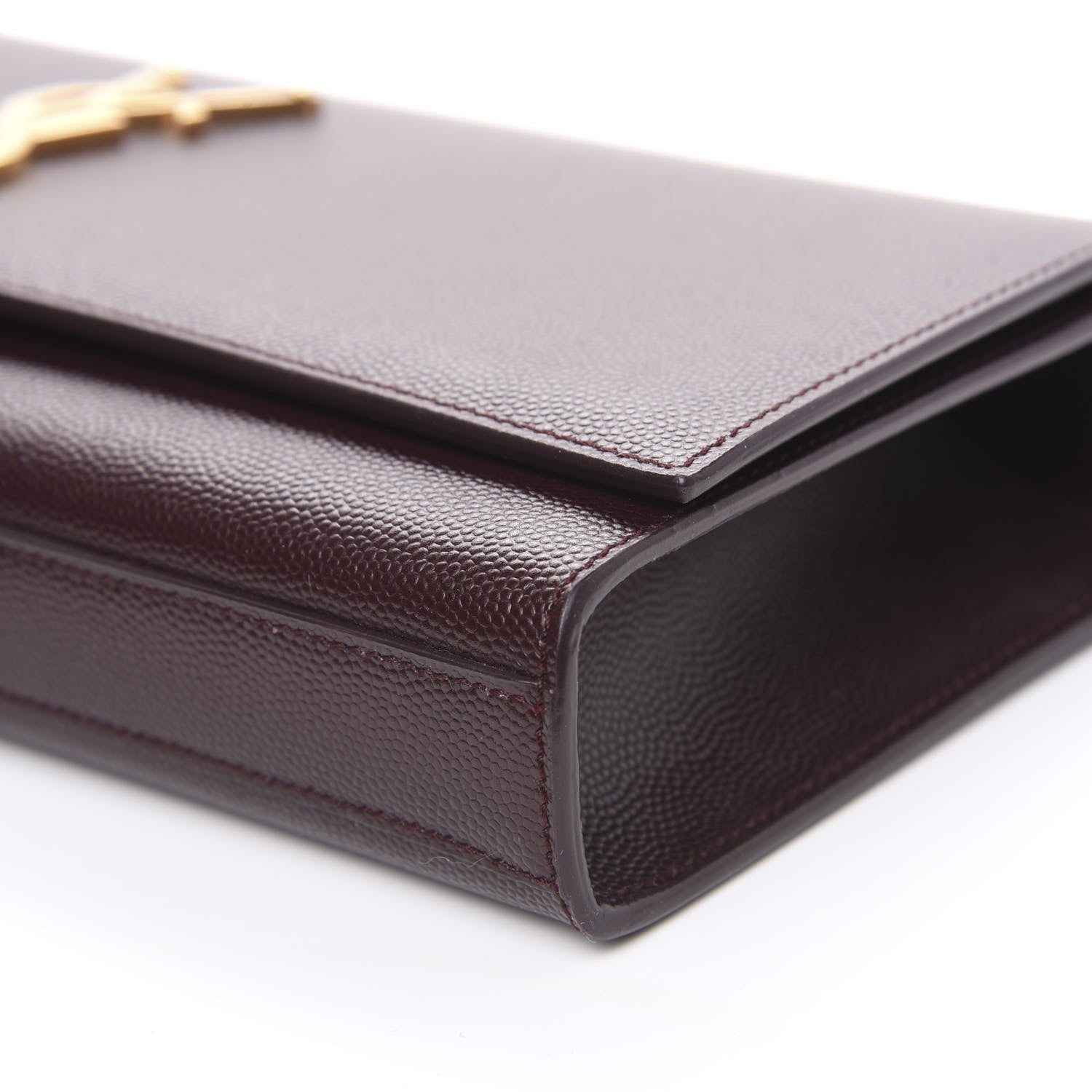 Saint Laurent Grain De Poudre Classic Monogram Cassandre Clutch Amaranto 9 of 9