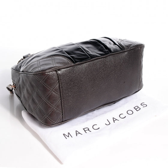 Marc Jacobs Mixed Quilted Bowler Dark Grey 4 of 9