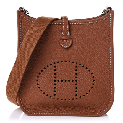 Hermes Taurillon Clemence Evelyne TPM Gold 1 of 11