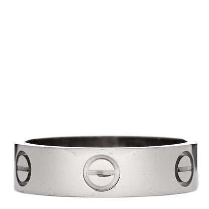 Cartier 18K White Gold 5.5mm LOVE Ring 58 8.5 3 of 5