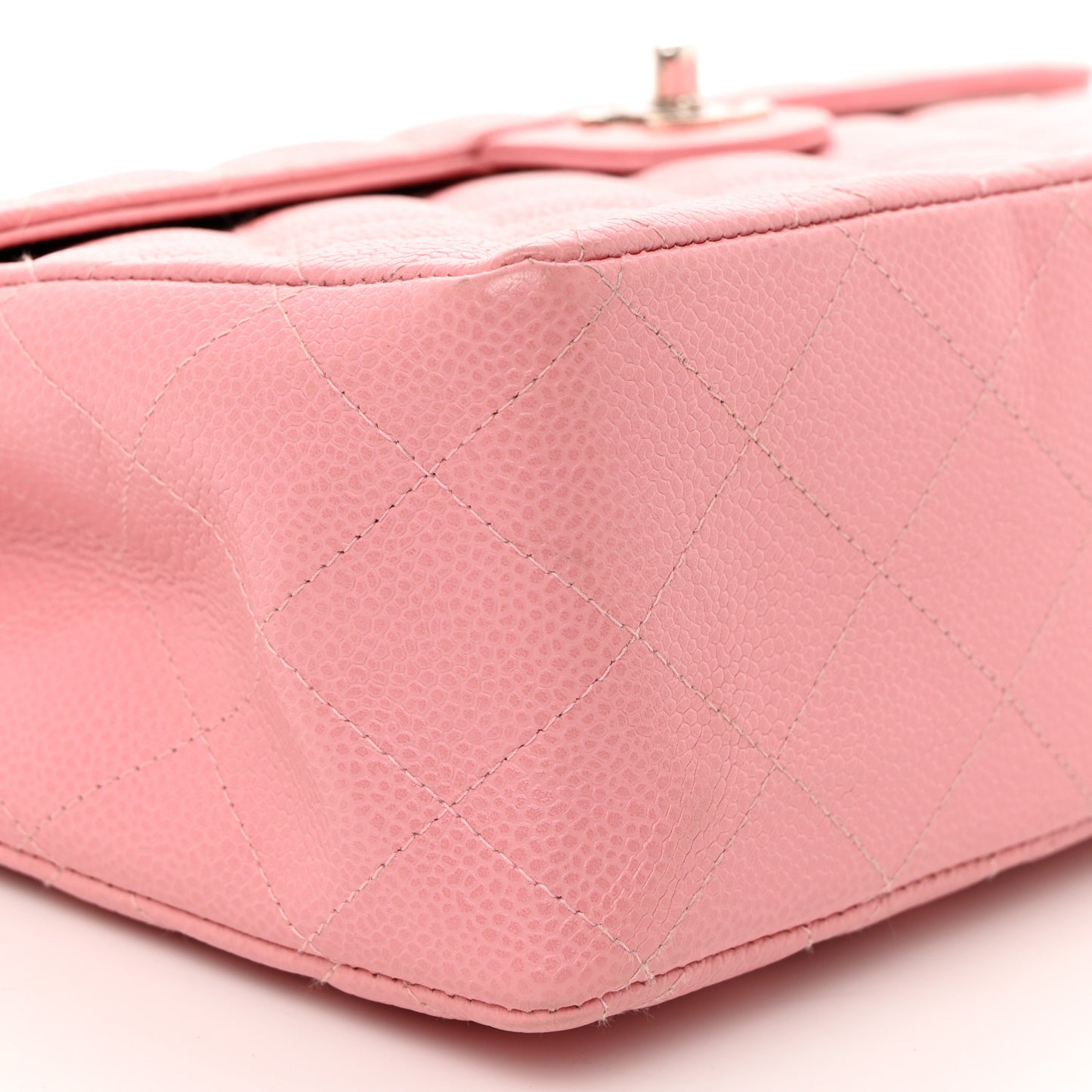 Caviar Quilted Jumbo Single Flap Pink