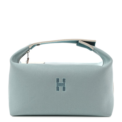 Hermes Canvas Large Bride-A-Brac Pouch Eucalyptus 1 of 9