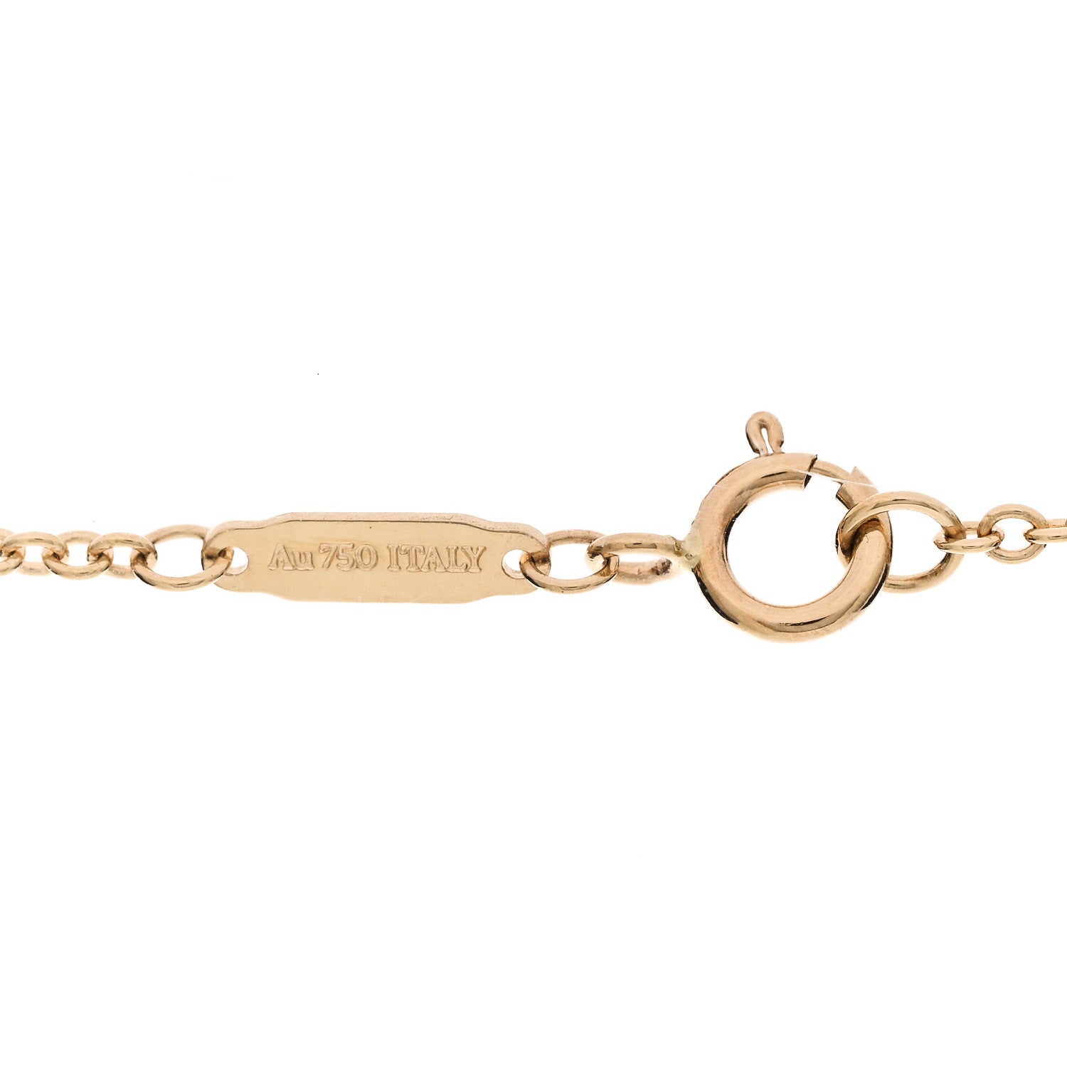 Tiffany 18K Yellow Gold Diamond Knot Necklace 4 of 6