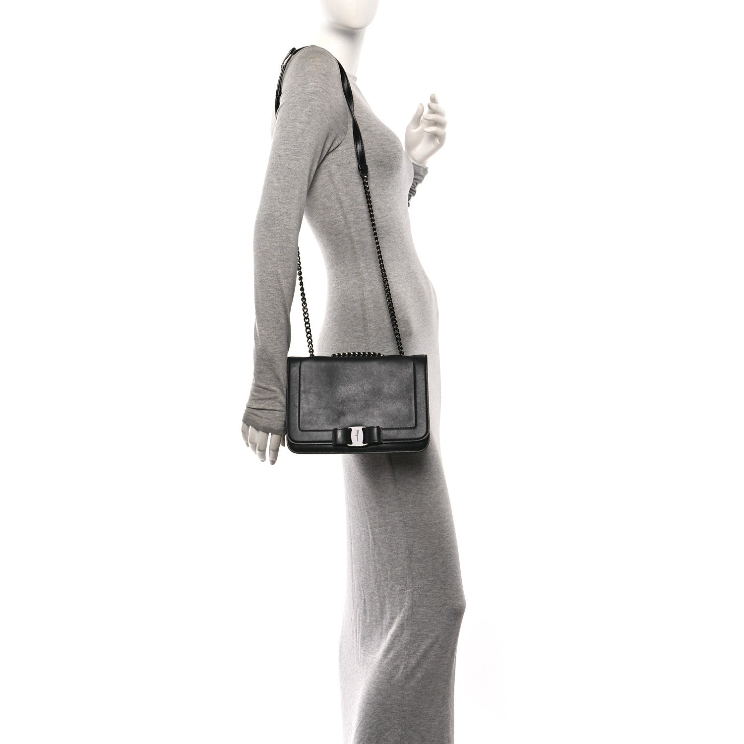Salvatore Ferragamo Smooth Calfskin Vara Rainbow Crossbody Bag Bonbon 2 of 9