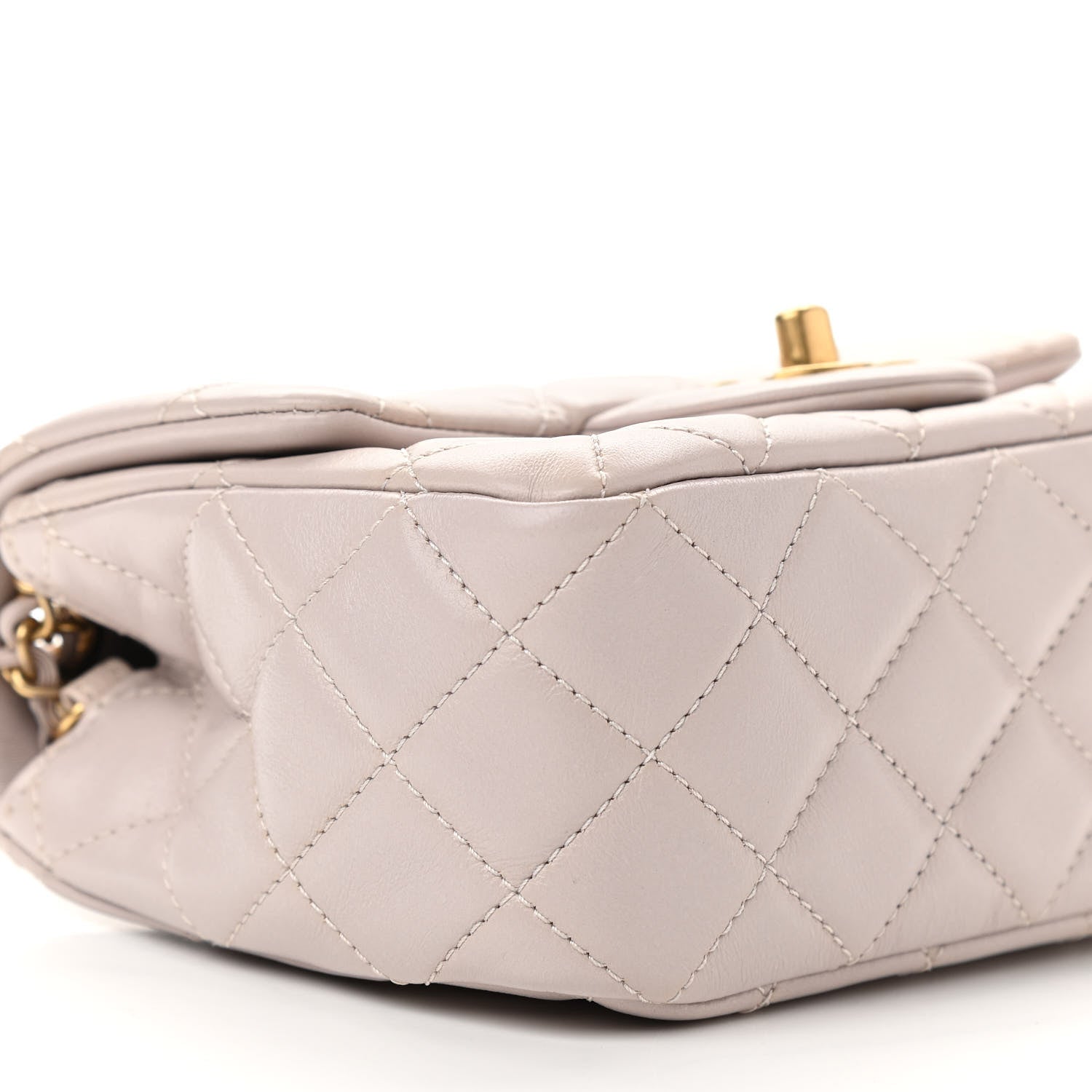 Chanel Lambskin Quilted Mini Pearl Crush Flap Light Purple 9 of 11