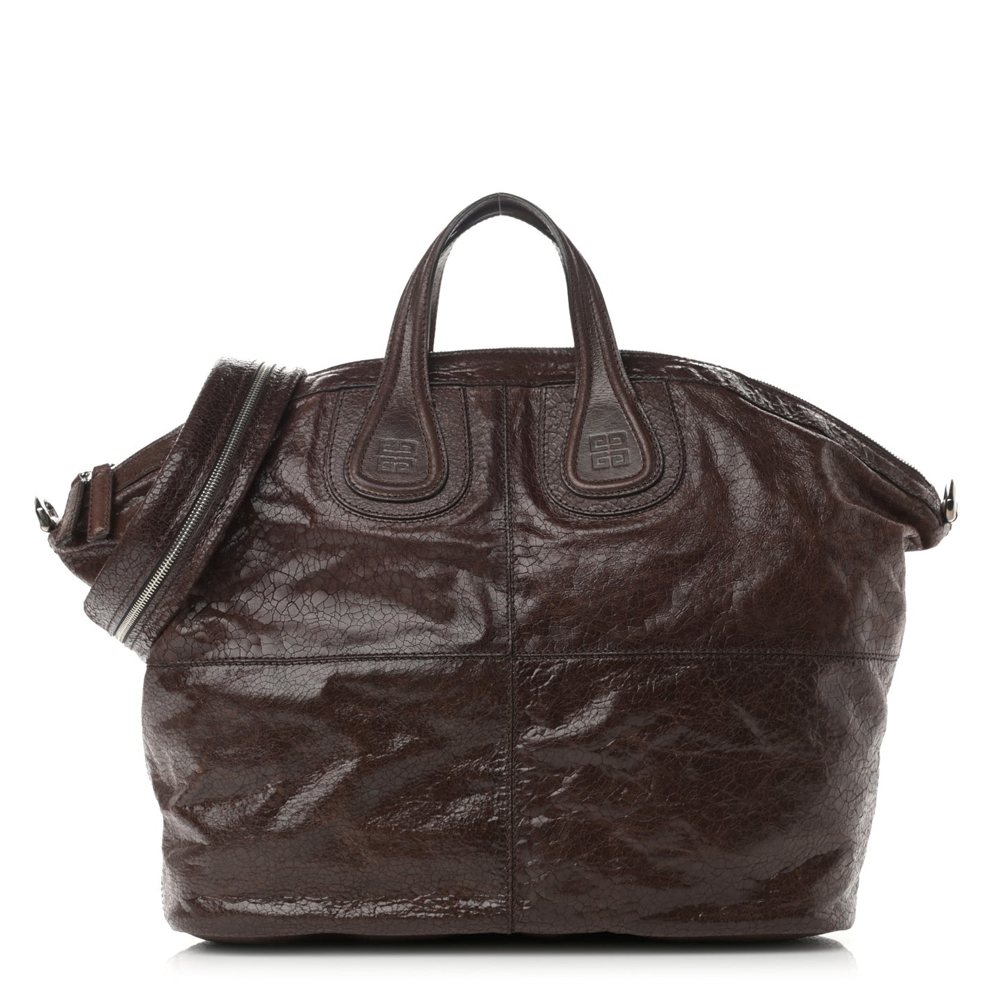 Crackled Calfskin Medium Nightingale Brown
