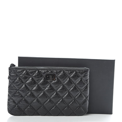Chanel Aged Calfskin Quilted Medium Reissue Cosmetic Case So Black 8 of 8