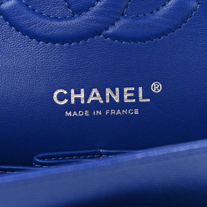 Chanel Caviar Quilted Medium Double Flap Blue 5 of 9
