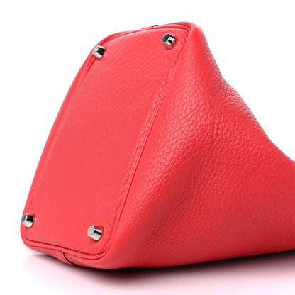 Hermes Taurillon Clemence Picotin Lock 18 PM Bougainvillea 8 of 9