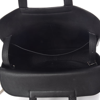 Hermes Taurillon Clemence Halzan 31 GM Black 5 of 9