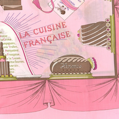 Hermes Cotton A La Gloire De La Cuisine Francaise Scarf 70 2 of 3