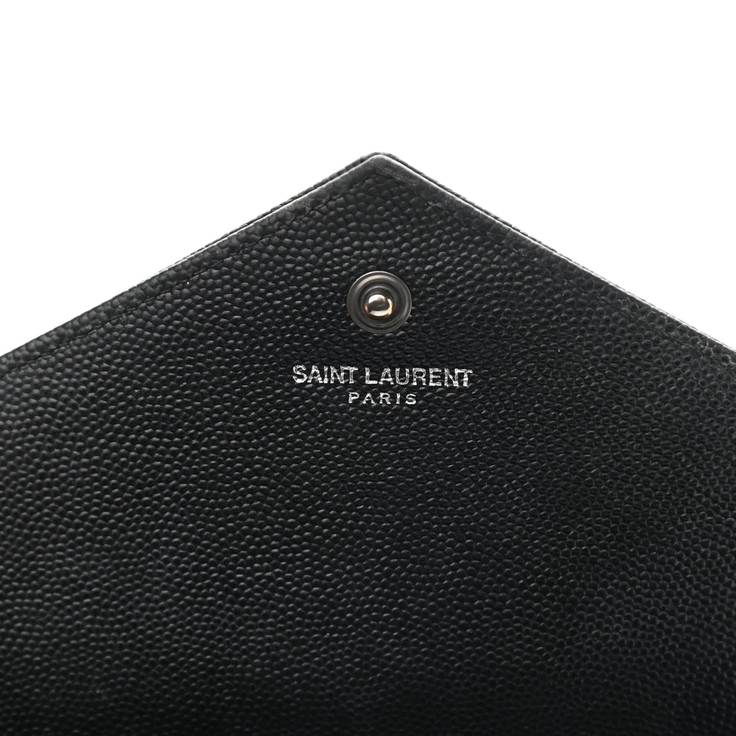 Grain De Poudre Matelasse Chevron Monogram Chain Wallet Black
