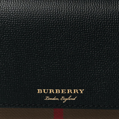 Burberry Derby Calfskin House Check Wallet On Chain Black 7 of 9