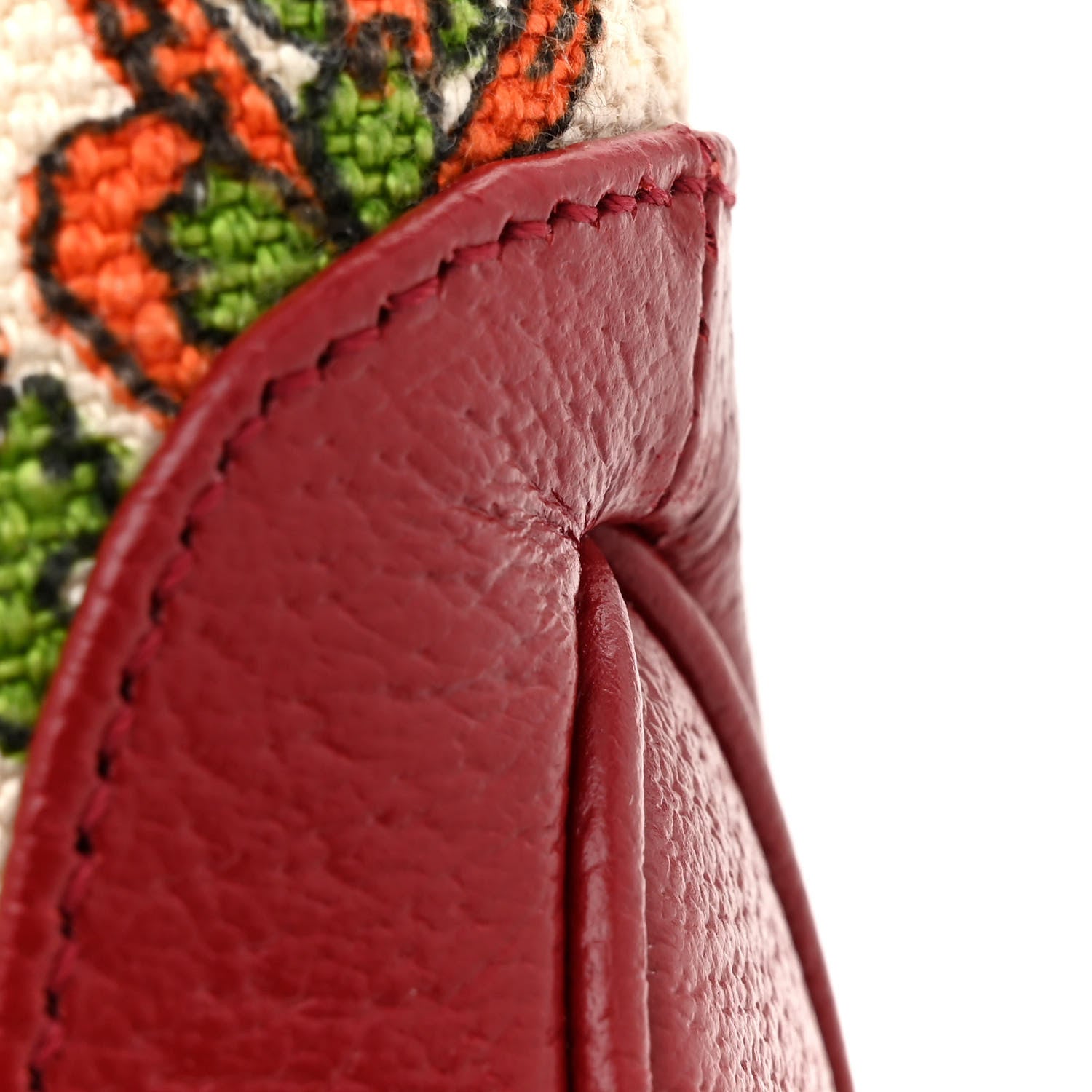 Gucci Canvas Calfskin 100 Centennial Music Small Jackie 1961 Hobo Ivory Red 11 of 11