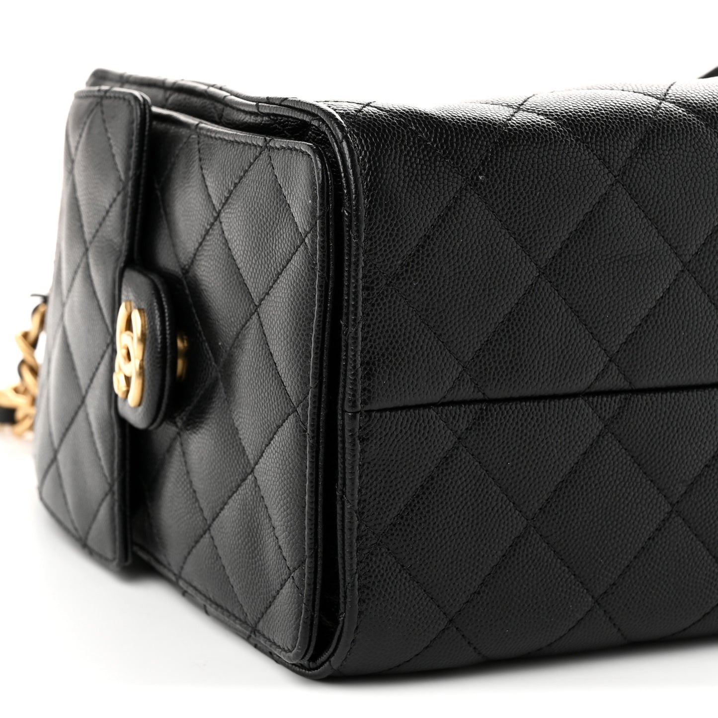 Caviar Quilted Small Chanel 25 Handbag Black