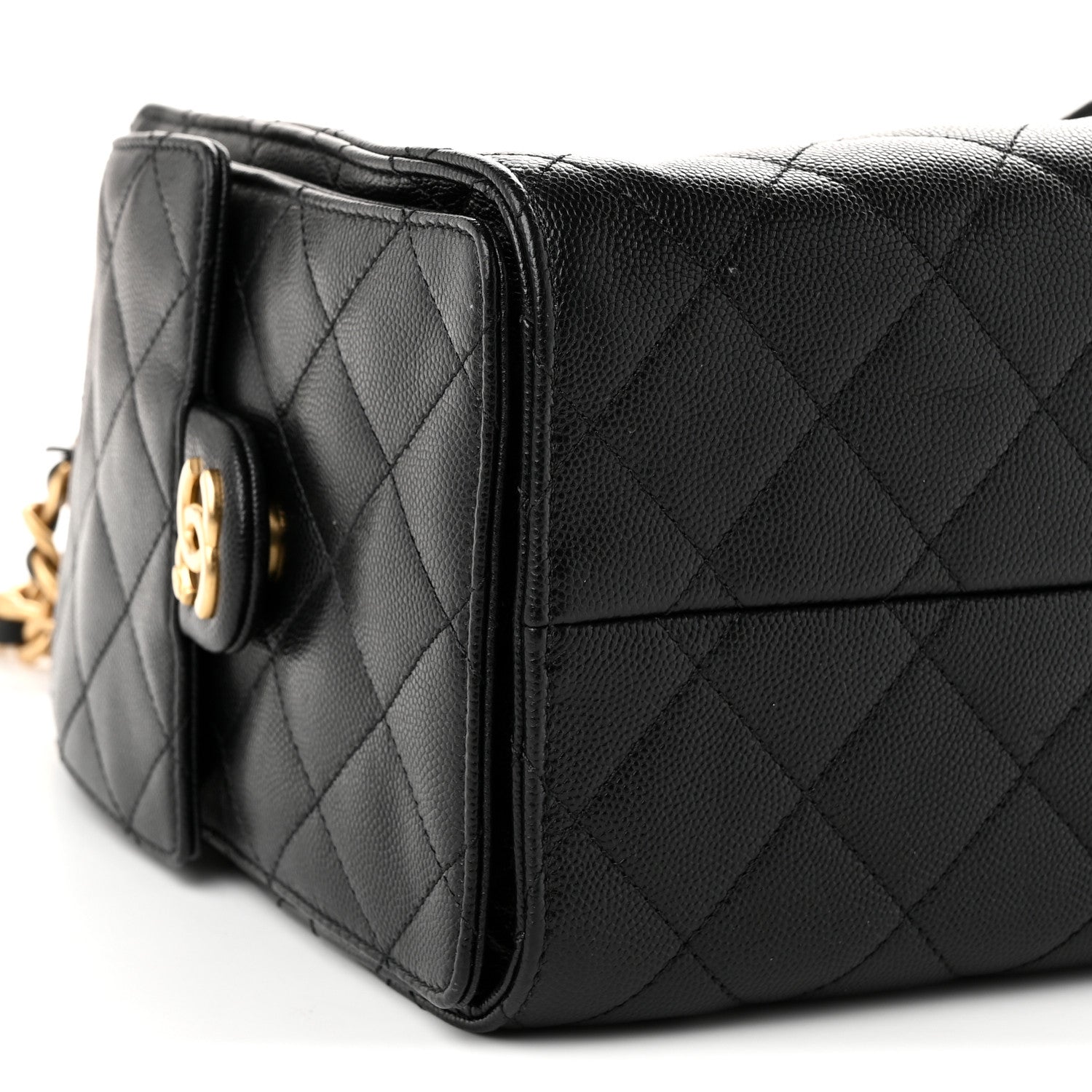 Chanel Caviar Quilted Small Chanel 25 Handbag Black 9 of 10