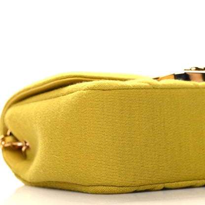Chanel Jersey Quilted Mini Chic With Me Flap Yellow 9 of 10