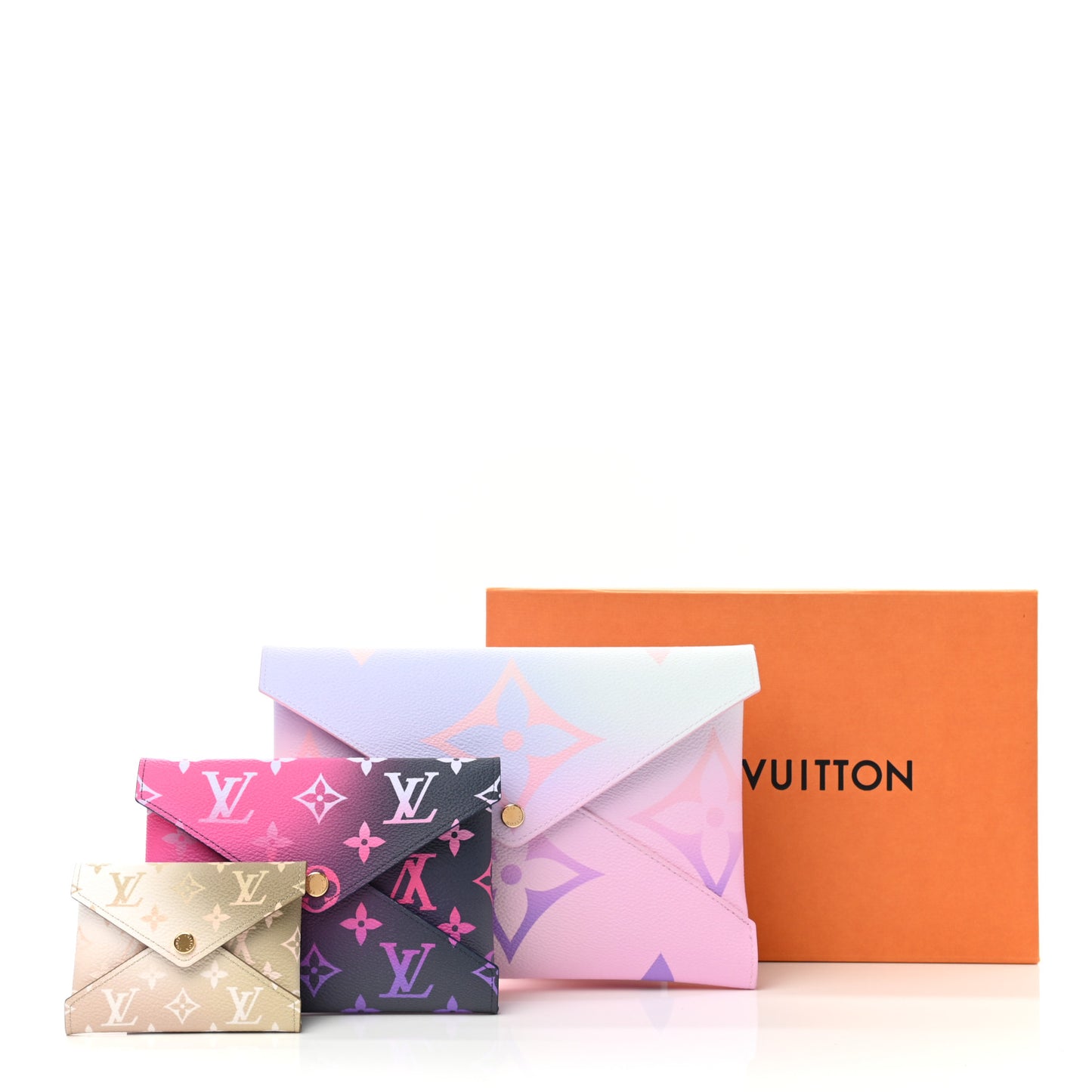 Monogram Giant Spring In The City Kirigami Pochette Set Sunrise Pastel Midnight Fuchsia Sunset Kaki