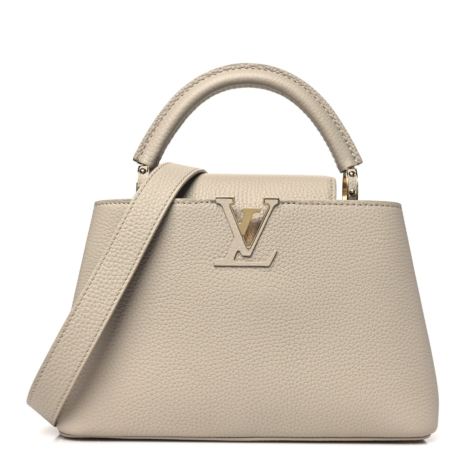 Louis Vuitton Taurillon Capucines BB Galet 1 of 9