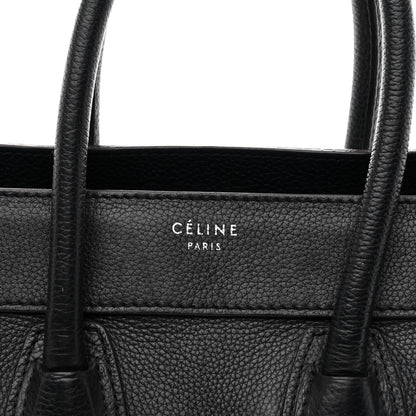 Celine Drummed Calfskin Micro Luggage Black 8 of 10