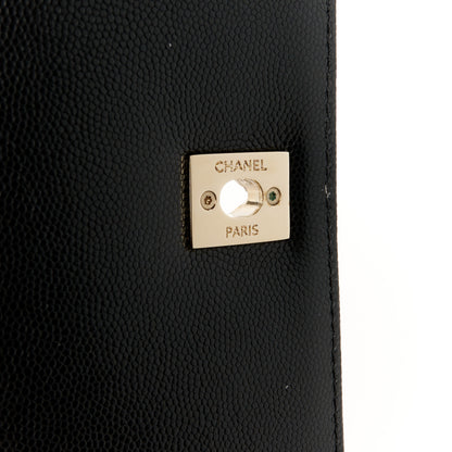 Chanel Caviar Lizard Embossed Quilted Small Coco Handle Flap Black 7 of 12