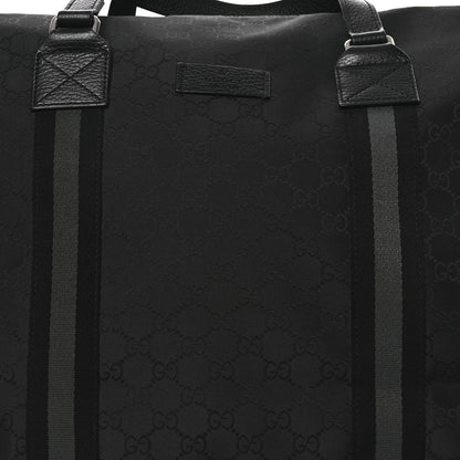 Gucci Nylon Monogram XL Duffle Bag Black 8 of 10