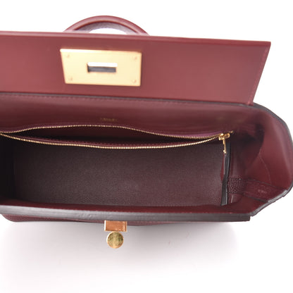 Hermes Togo Sombrero 24/24 29 Bordeaux Rouge H 5 of 15