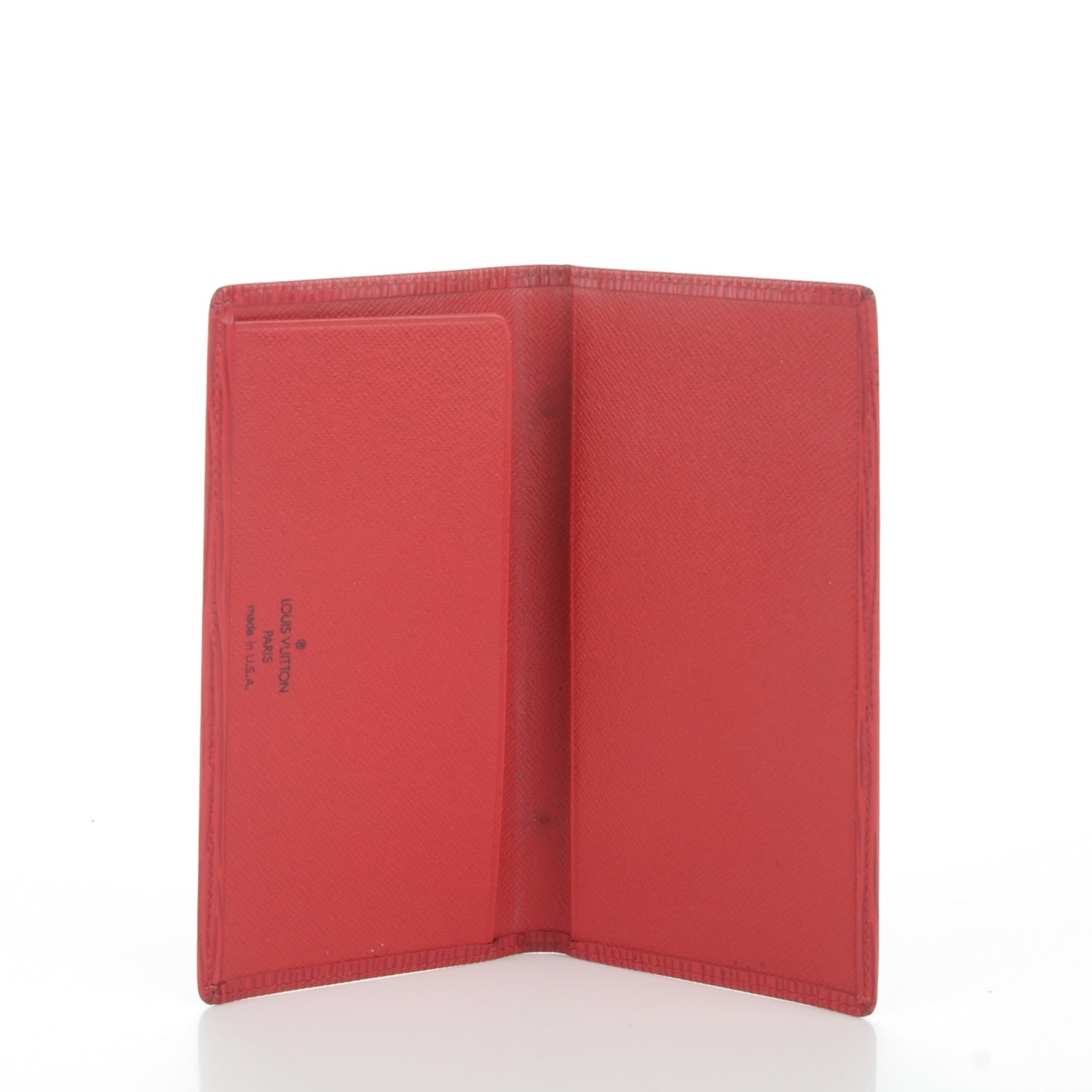 Epi Simple Checkbook Cover Castillan Red