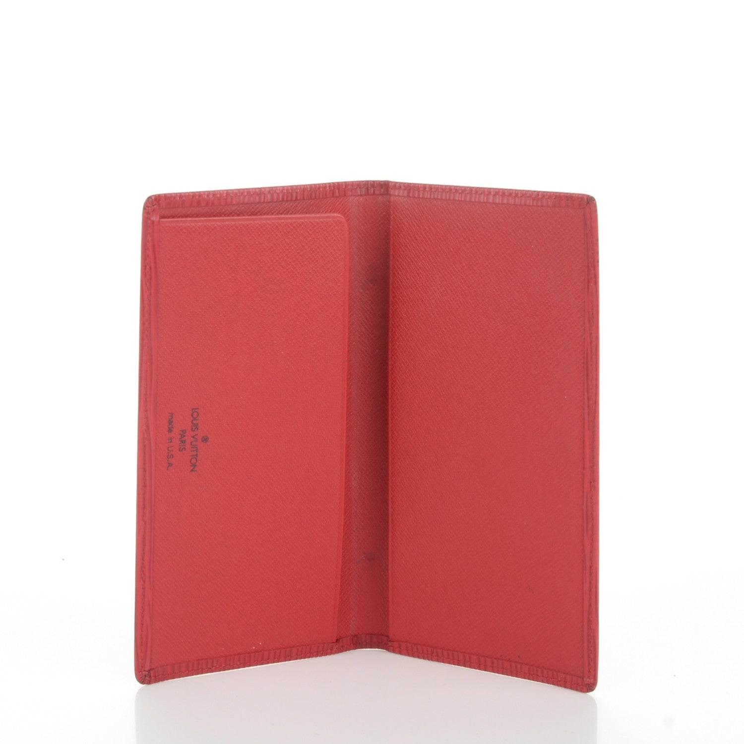 Louis Vuitton Epi Simple Checkbook Cover Castillan Red 5 of 6