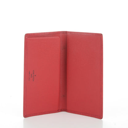 Louis Vuitton Epi Simple Checkbook Cover Castillan Red 5 of 6
