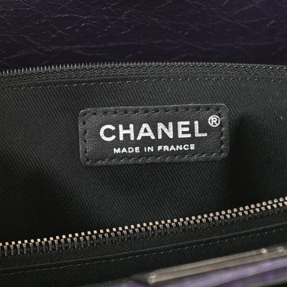 Chanel Aged Calfskin Quilted Reissue 2.55 Tote Dark Purple 6 of 10