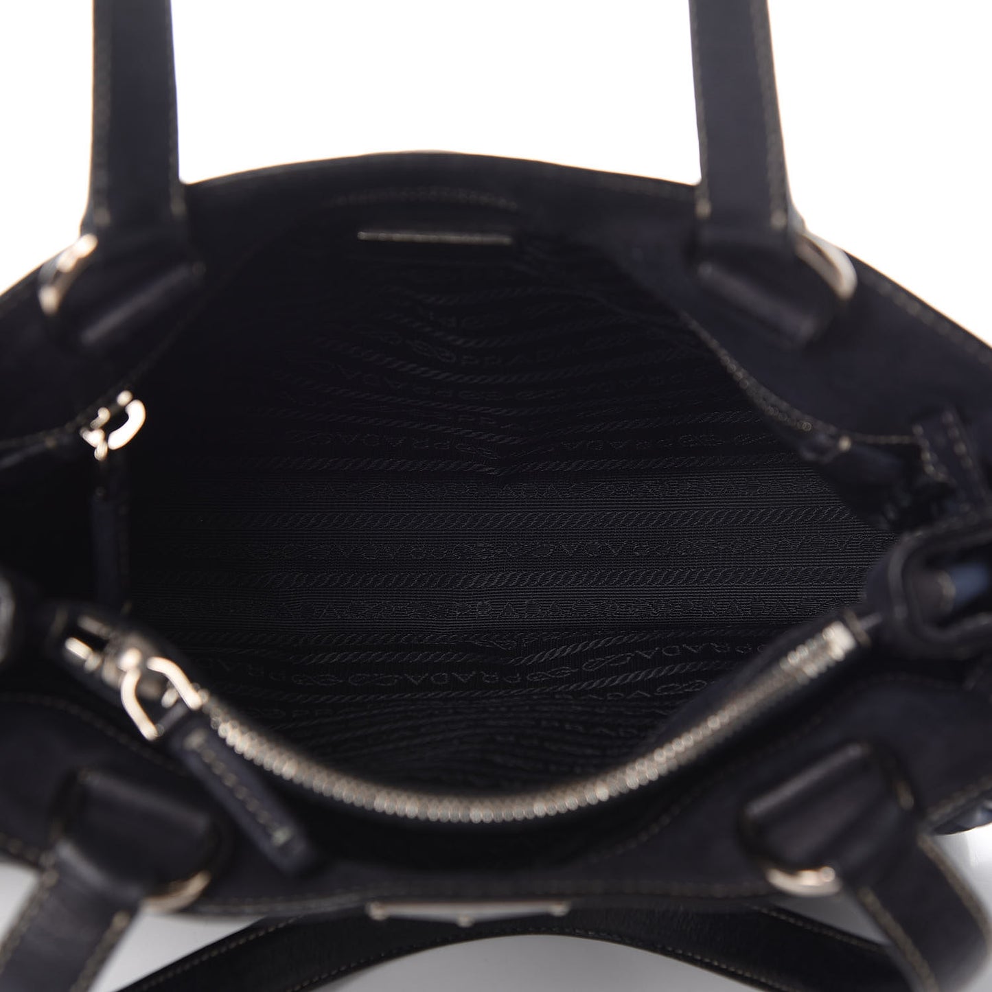 Tessuto Nylon Calfskin Shoulder Bag Baltico