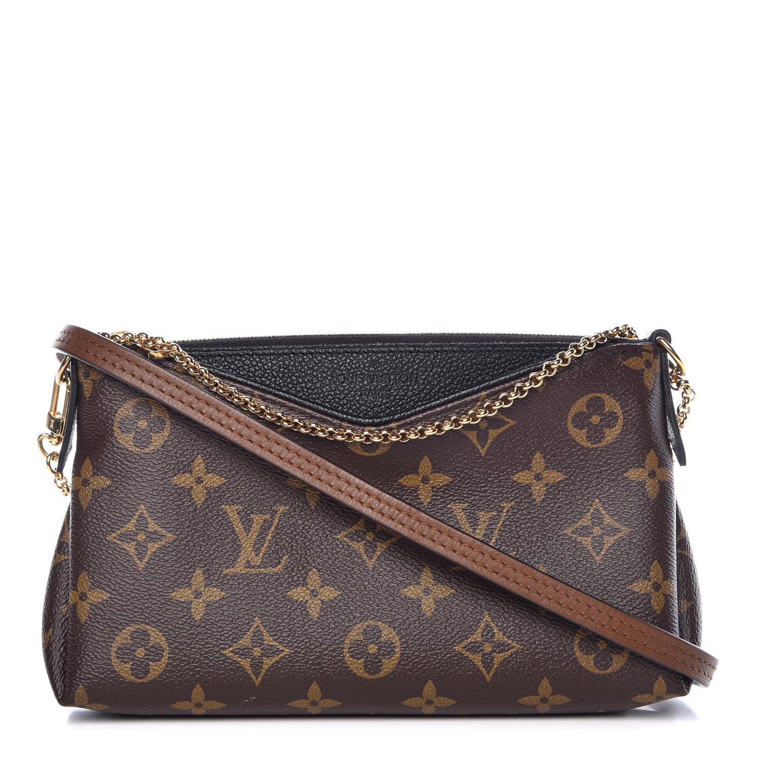 Louis Vuitton Monogram Pallas Clutch Black 1 of 10