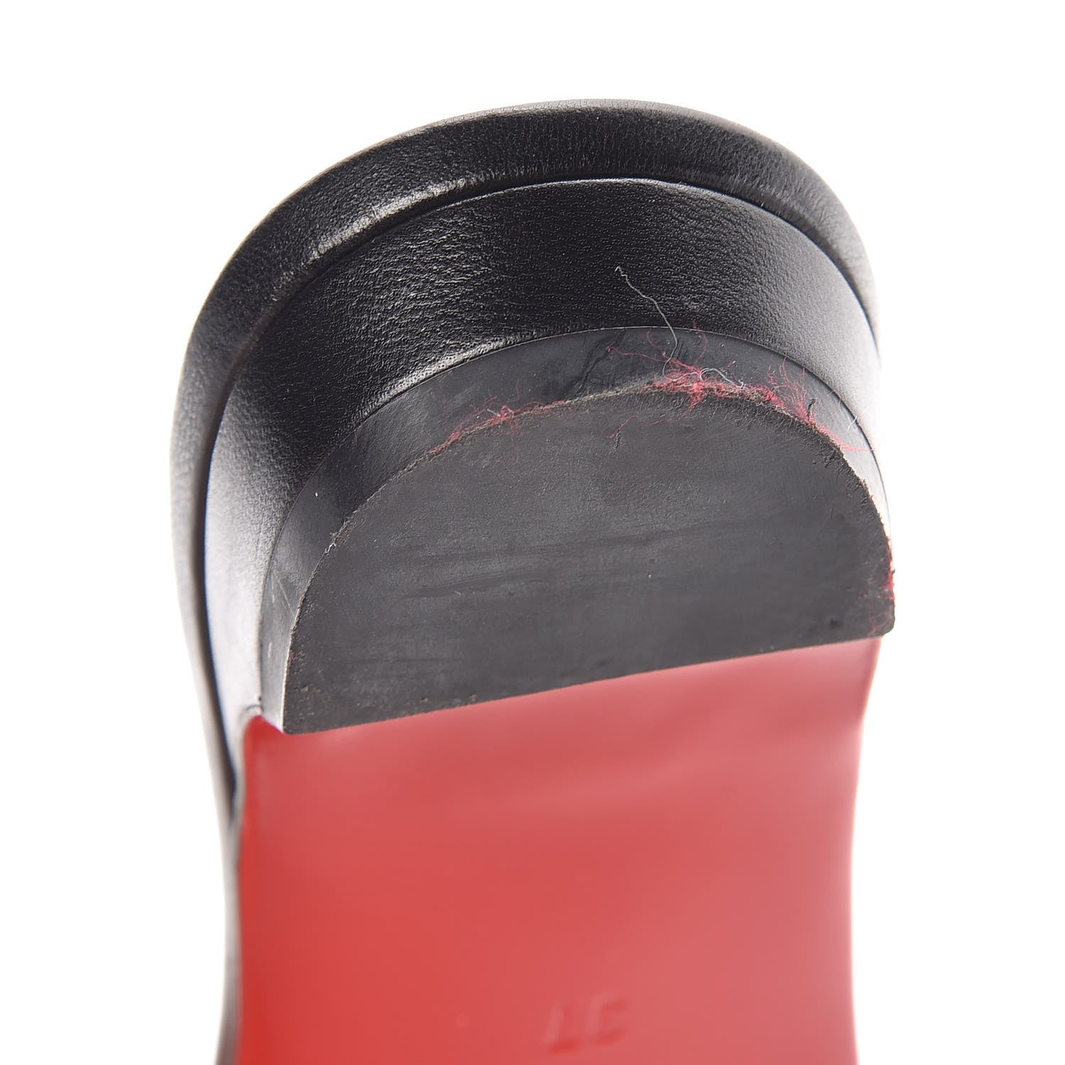 Christian Louboutin Patent Flat Slide Sandals 37 Black 11 of 13