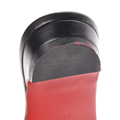 Christian Louboutin Patent Flat Slide Sandals 37 Black 11 of 13