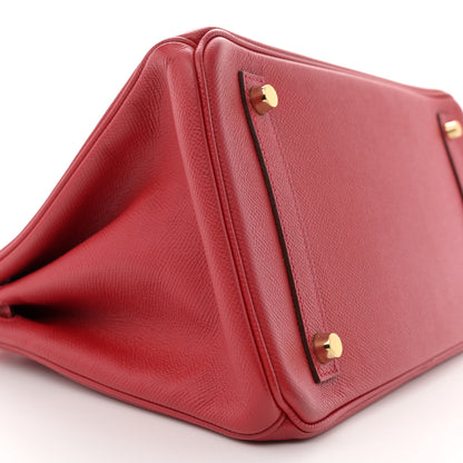Hermes Epsom Birkin 30 Rouge Casaque 9 of 14