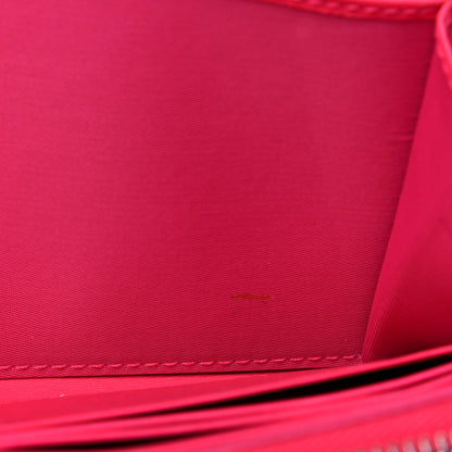 Christian Dior Lambskin Cannage Lady Dior Zip Wallet Fuchsia 13 of 19
