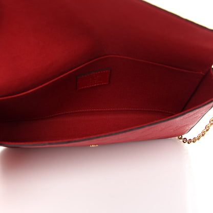 Louis Vuitton Empreinte Pochette Felicie Chain Wallet Cherry 5 of 8