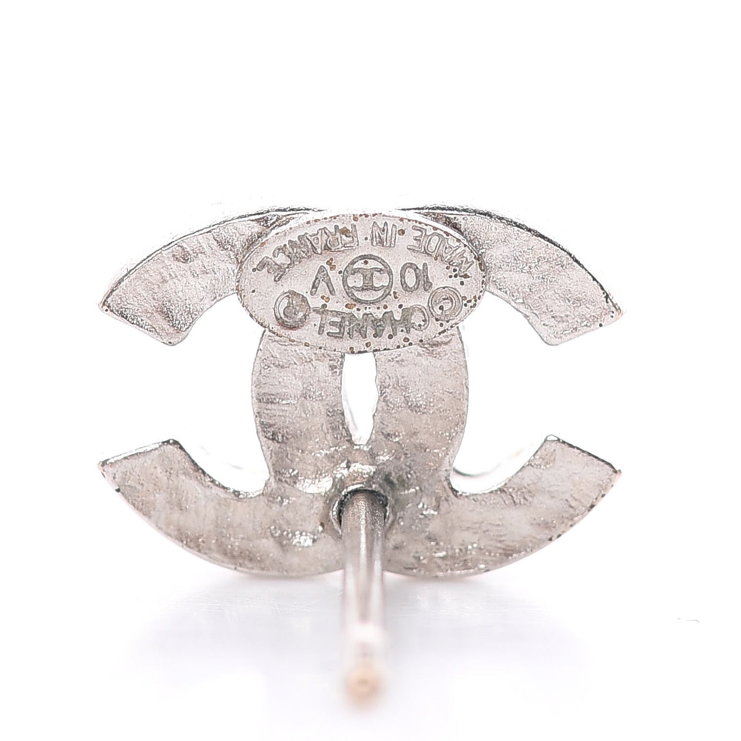 Crystal Mini Timeless CC Earrings Silver