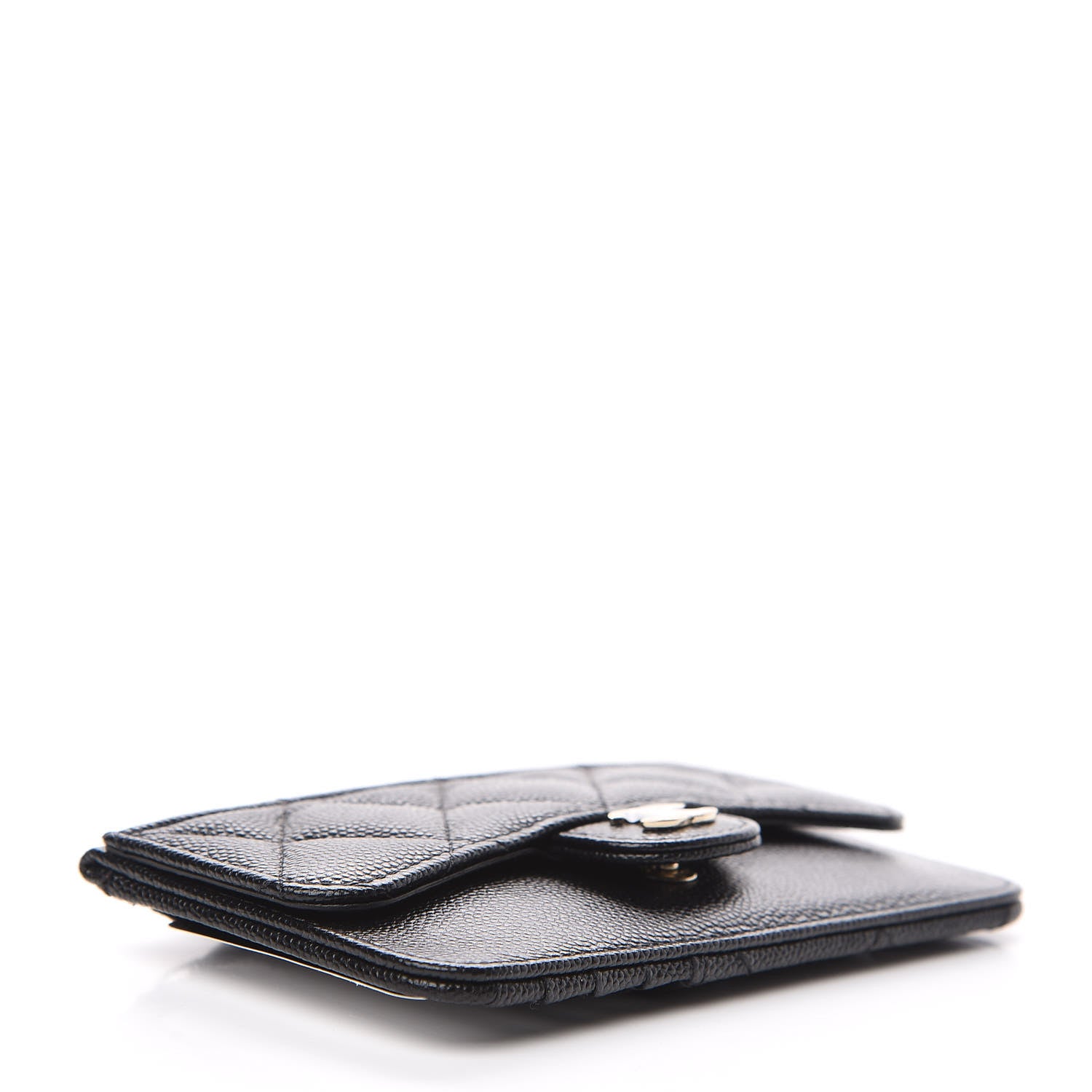Chanel Caviar Quilted Flap Zip Card Holder Black 3 of 7