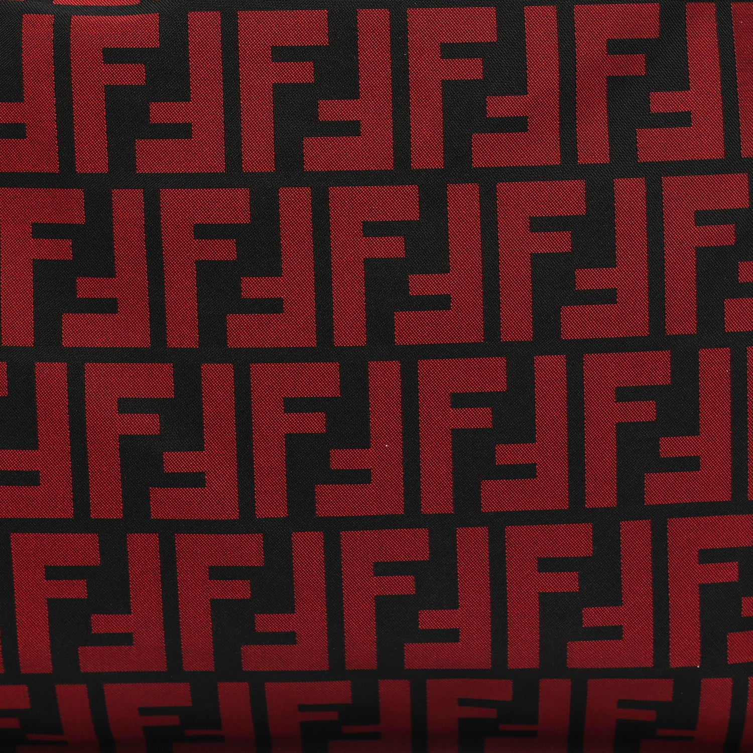 Fendi Zucca Messenger Bag Red Black 8 of 11