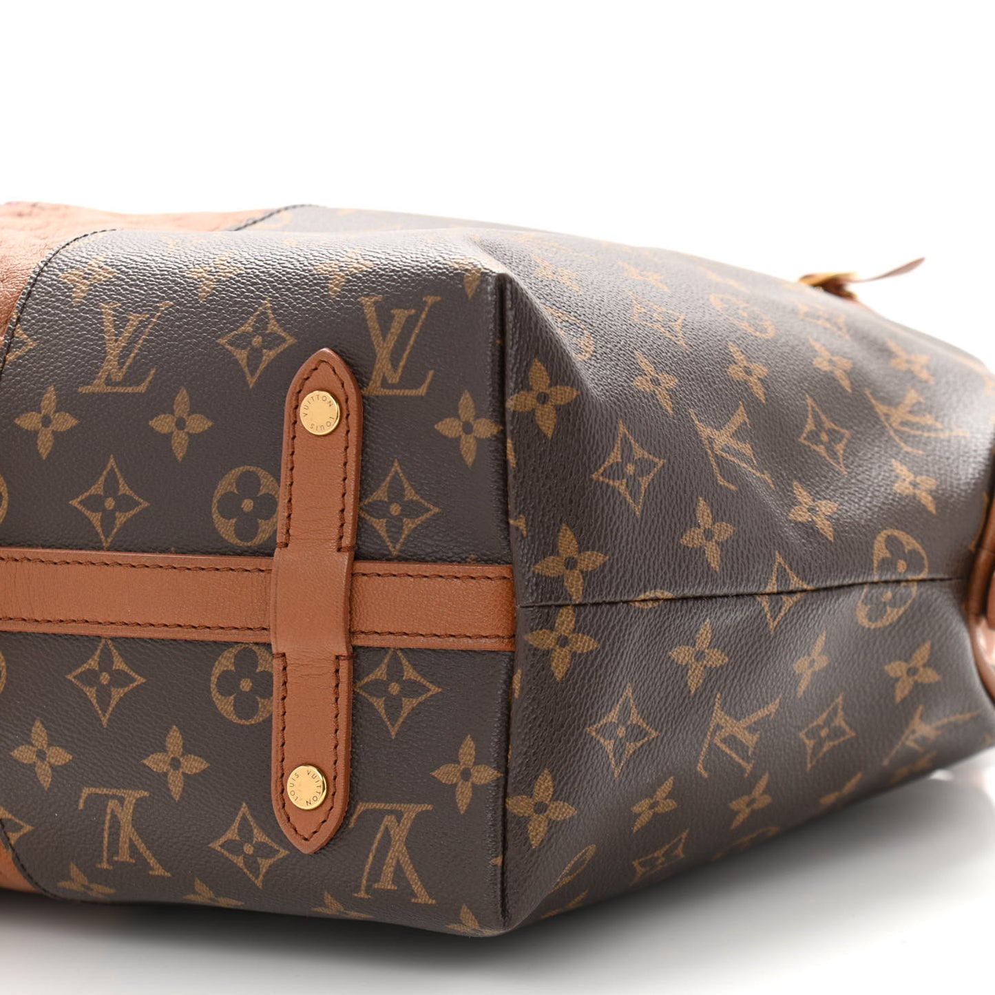 Monogram Stripes Medium Bag Bordeaux