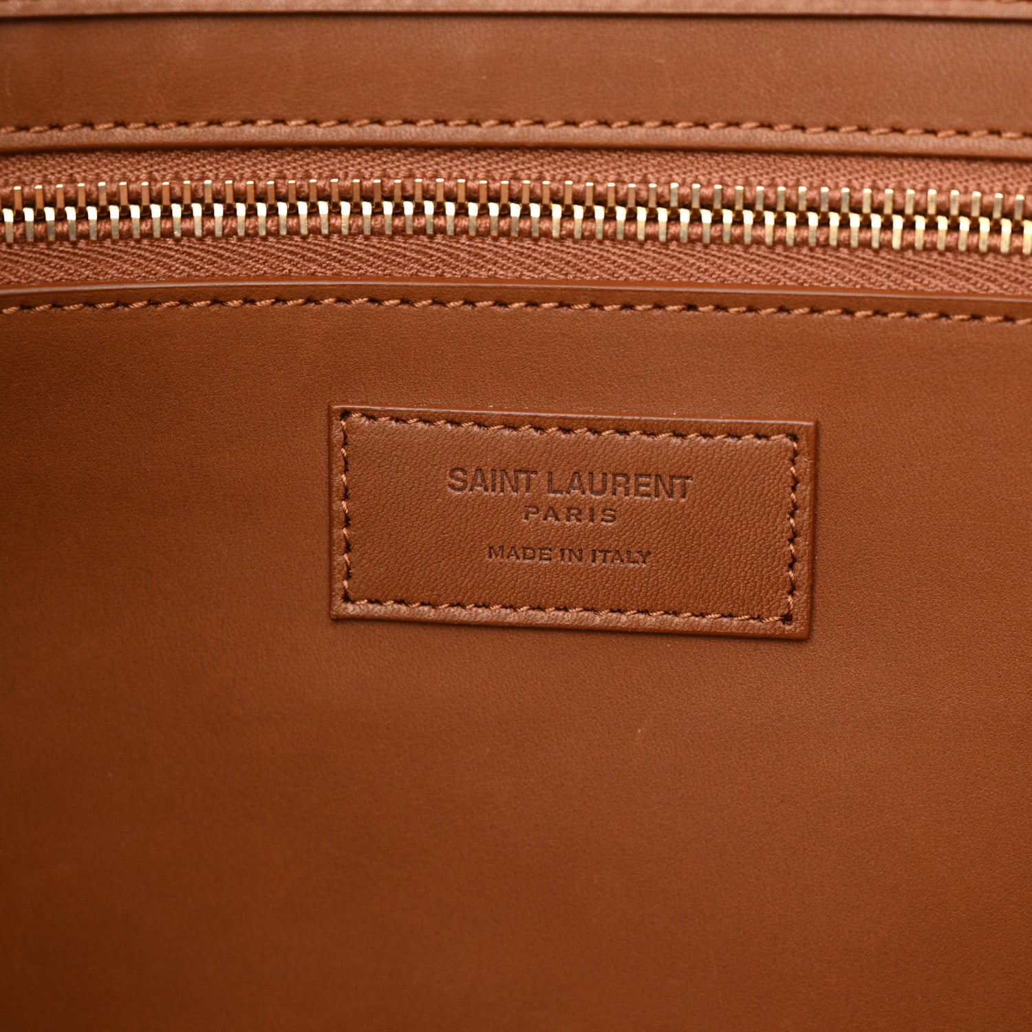 Saint Laurent Raffia Linen Calfskin Rive Gauche Tote Naturale Brown 6 of 10