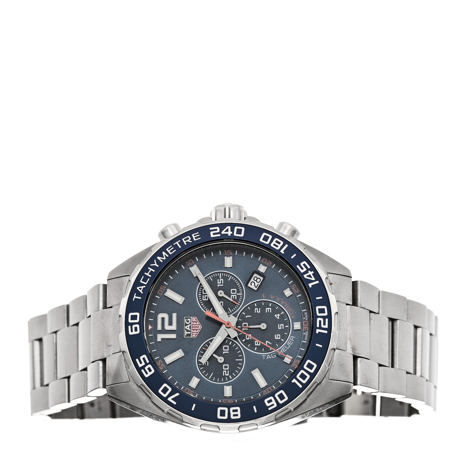 Tag Heuer Stainless Steel 43mm Formula 1 Chronograph Quartz Watch Blue CAZ1014 2 of 5