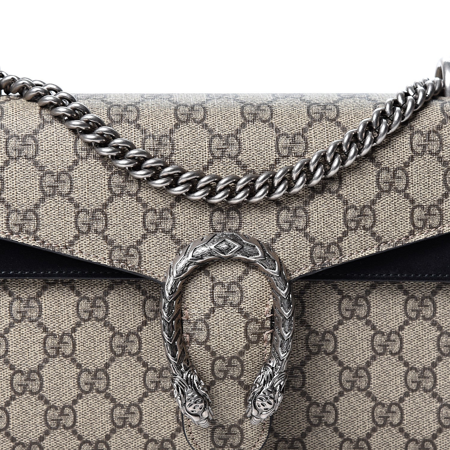 Gucci GG Supreme Monogram Small Dionysus Shoulder Bag Black 7 of 12