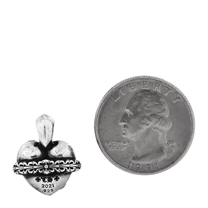 Chrome Hearts Sterling Silver Heart Orbit Pendant 2 of 3